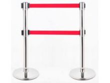 double 3m rope retractable stanchion 